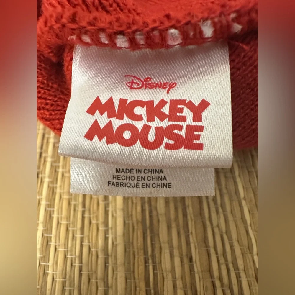 Disney Mickey Mouse Red Beanie Winter Hat One Size Kids